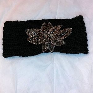 Free Press Embellished Knit Headband Ear Warmer